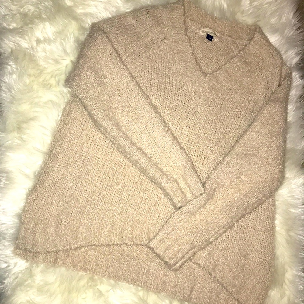 Cozy cream sweater.